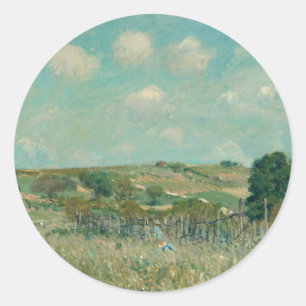 Wiese Alfred Sisley National Gallery of Art Runder Aufkleber