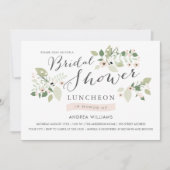 Wiese blüht Brautparty-Mittagessen einladen Einladung (Vorderseite)