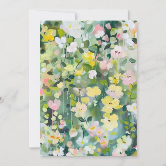 Wiese-Blume Einladung (Rückseite)