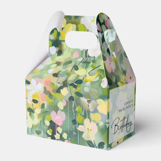 Wiese-Blume Geschenkschachtel (Vorderseite)