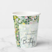 Wiese-Blume Pappbecher (Rückseite)