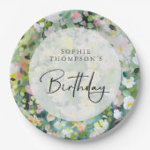 Wiese-Blume Pappteller (Vorderseite)