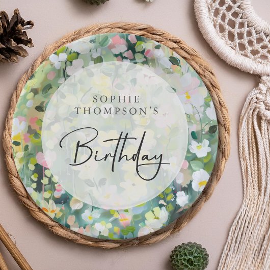 Wiese-Blume Pappteller