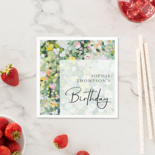 Wiese-Blume Serviette (Beispiel)