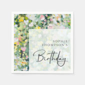 Wiese-Blume Serviette (Vorderseite)