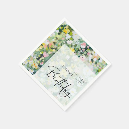 Wiese-Blume Serviette (Ecke)