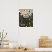 Wiese der aufgehenden Sonne Poster (Küche)