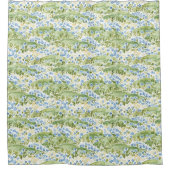 Wiese der blauen Blumen Duschvorhang (Vorderseite)