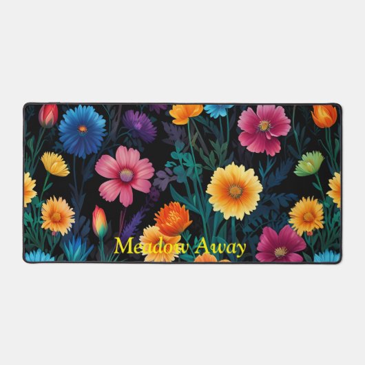 Wiese der lebendigen Blume Schreibtischunterlage (Vorderseite)
