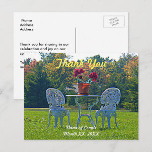 Wiese der Liebe Hochzeit Danke Postkarte