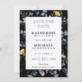 Wiese Hochzeit von Bild- und Wasserfarben hinzufüg Save The Date (Vorderseite)