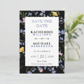 Wiese Hochzeit von Bild- und Wasserfarben hinzufüg Save The Date (Stehend Vorderseite)