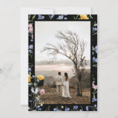 Wiese Hochzeit von Bild- und Wasserfarben hinzufüg Save The Date (Rückseite)