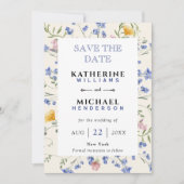 Wiese Hochzeit von Bild- und Wasserfarben hinzufüg Save The Date (Vorderseite)
