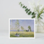 Wiese im Sommer in Bezons by Monet Postkarte (Stehend Vorderseite)