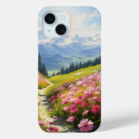 Wiese in den Bergen Case-Mate iPhone Hülle (Rückseite)