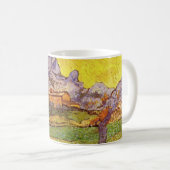 Wiese in den Bergen von Vincent van Gogh Kaffeetasse (VorderseiteRechts)