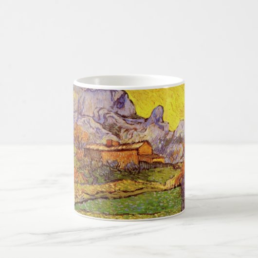Wiese in den Bergen von Vincent van Gogh Kaffeetasse (Mittel)