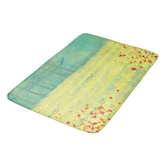 Wiese Landschaft Badematte (Schrägansicht)