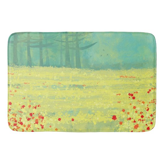 Wiese Landschaft Badematte (Vorderseite)