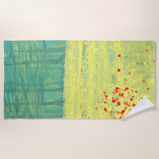 Wiese Landschaft Strandtuch (Vorderseite)