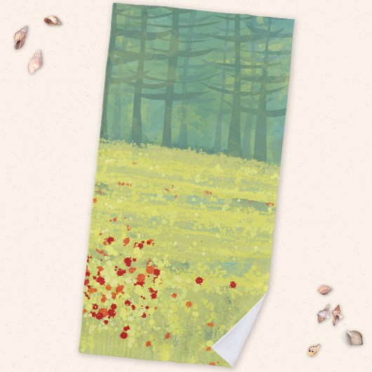 Wiese Landschaft Strandtuch