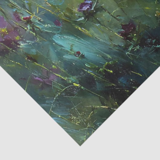 Wiese Lila Wildblumen im Blut Seidenpapier (Ausschnitt)