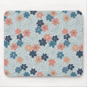 Wiese mit bunten Frühlingsblumen Mousepad