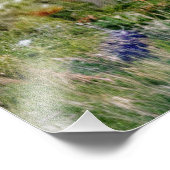 Wiese mit Poplars Fotodruck (Ecke)