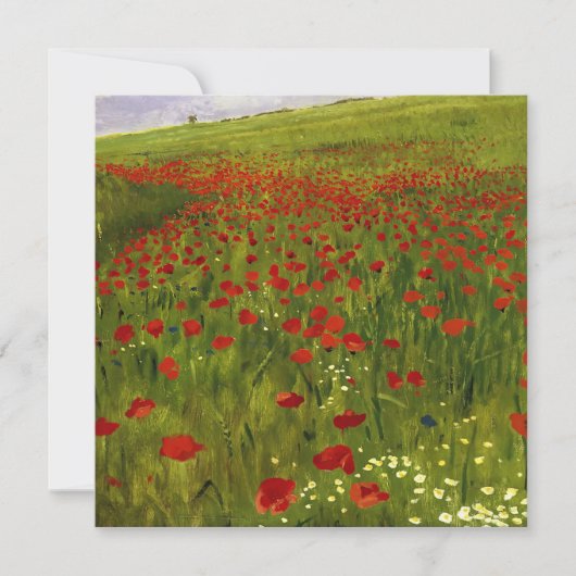 Wiese mit Poppies (1896) Merse Pál Szinyei (Vorderseite)