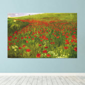 Wiese mit Poppies (1896) Merse Pál Szinyei Leinwanddruck (Insitu (Holzboden))