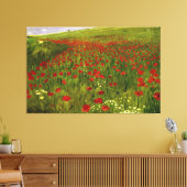 Wiese mit Poppies (1896) Merse Pál Szinyei Leinwanddruck (Insitu (Wohnzimmer))