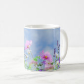 Wiese mit schönen pastellfarbenen Wildblumen Kaffeetasse (VorderseiteRechts)