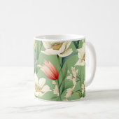 Wiese mit Tulips und Wildblumen Kaffeetasse (VorderseiteRechts)
