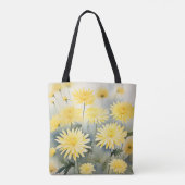 Wiese mit Wasserfarbe Chrysanthema Tasche (Rückseite)
