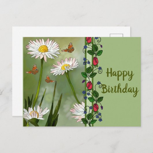 Wiese Postkarte (Vorne/Hinten)