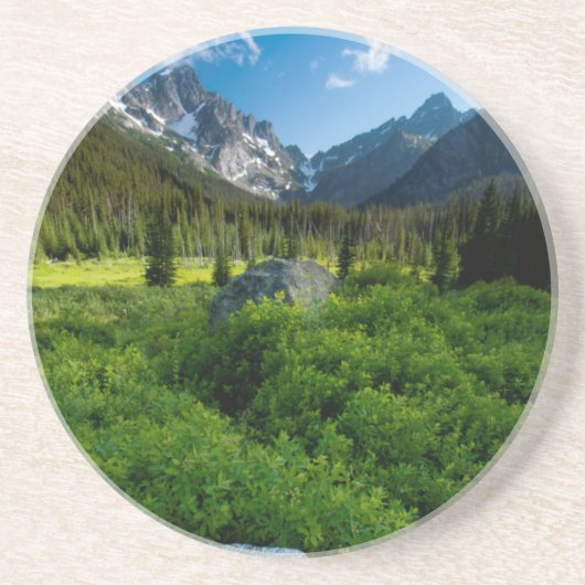 Wiese und Mt. Stuart Sandstein Untersetzer (Vorne)