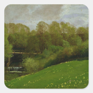 Wiese und Wald, 1895 Quadratischer Aufkleber
