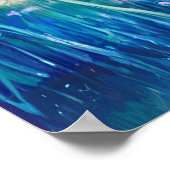 Wiese und Wald unter Vollmond Poster (Ecke)