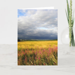 Wiese wild lebender Blume Karte