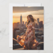 Wiese Wildblume 2024 Abschluss Einladung (Rückseite)