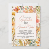 Wiese Wildblume 2024 Abschluss Einladung (Vorderseite)