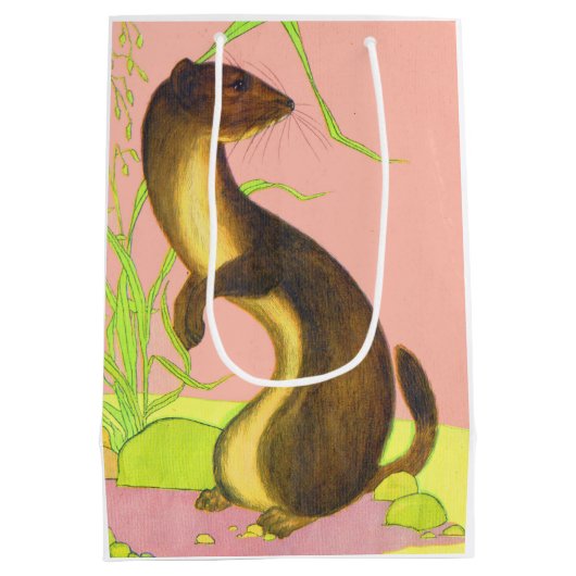 Wiesel Mittlere Geschenktüte (Rückseite)