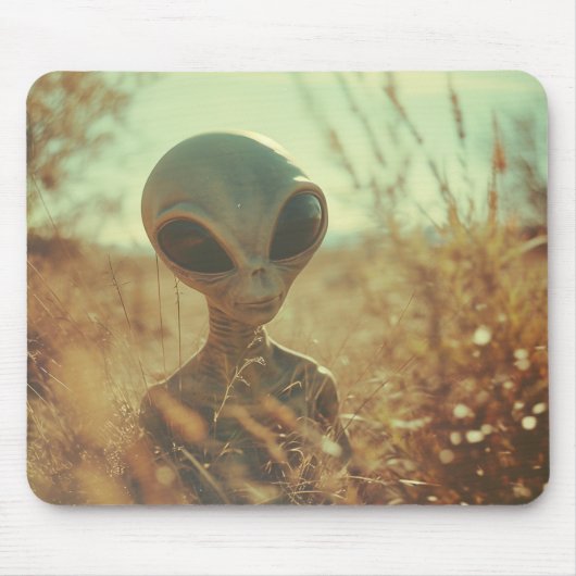 Wiesen-Alien-Mauspad Mousepad (Vorne)