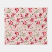 Wiesen-Blume drucken Landhaus Fleecedecke (Vorderseite (Horizontal))