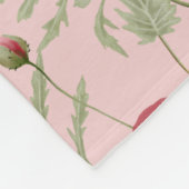 Wiesen-Blume drucken Landhaus Fleecedecke (Ecke)