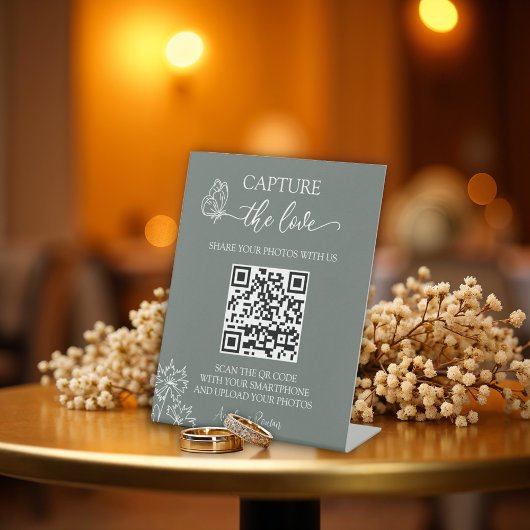 Wiesen-Blume fangen die Liebe-Hochzeit ein Sockelschild