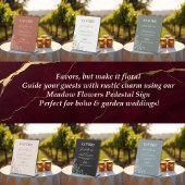 Wiesen-Blume-Lieblinge Hochzeit Sockelschild