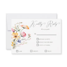 Wiesen-Blumen-Aquarell-traditionelle Hochzeit