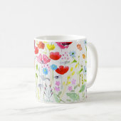 Wiesen-Blumen Kaffeetasse (VorderseiteRechts)